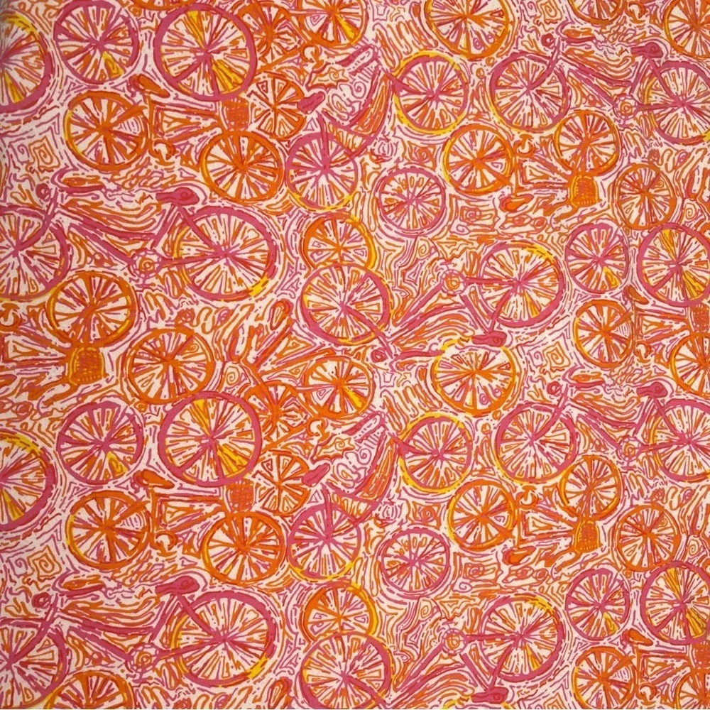 Lilly Pulitzer Petula Strapless Mini Dress or Skirt Ten Speed Bike Print Pink XS - Picture 4 of 9